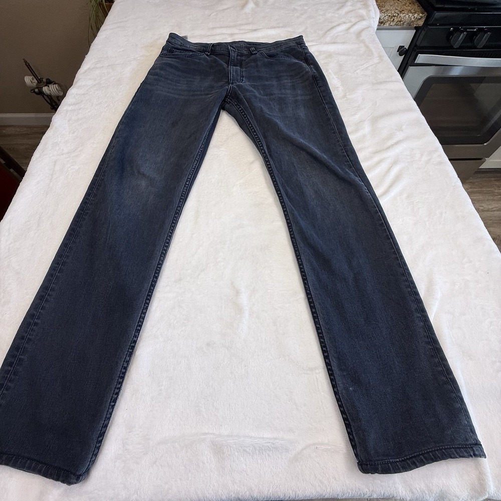rag & bone Fit 2 Slim Jeans Mens 32x32 Washed Black Stretch Denim Pants